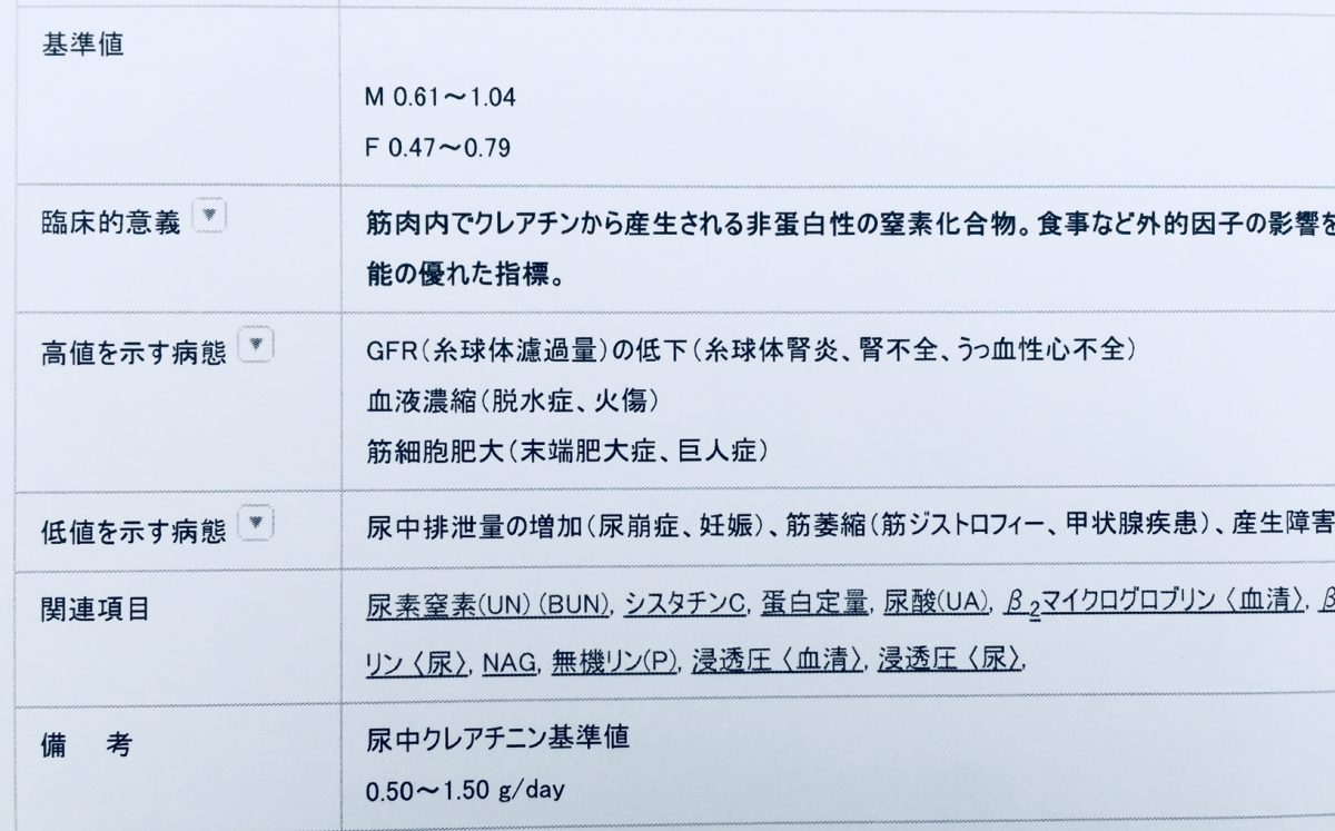 クレアチニン値だけで判断しないで 慢性腎臓病