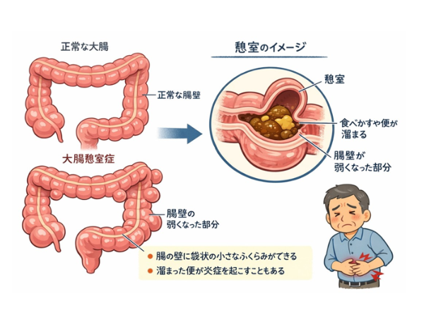 憩室の説明イラスト画像