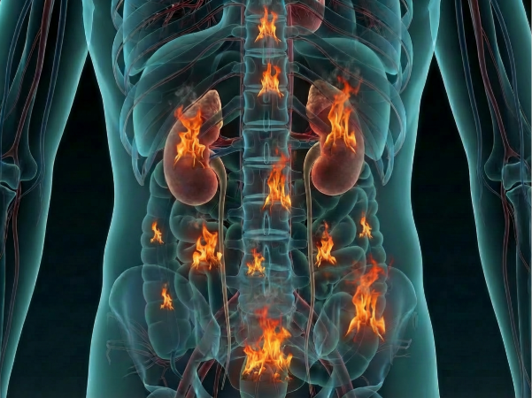 不安な感情がゆっくり健康を損なうイメージ画像