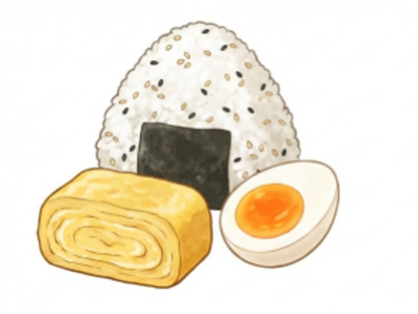 おにぎり＋たまごのイメージ画像