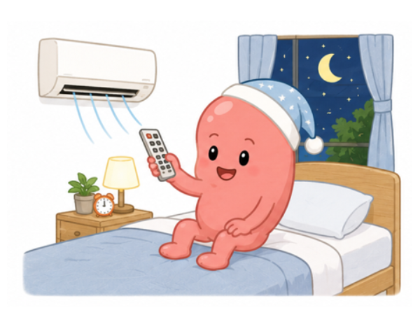 夏の安眠対策(エアコン)のイメージ画像