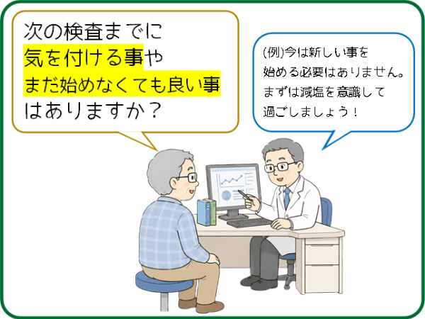 次回までの過ごし方がわかる質問のイメージ画像